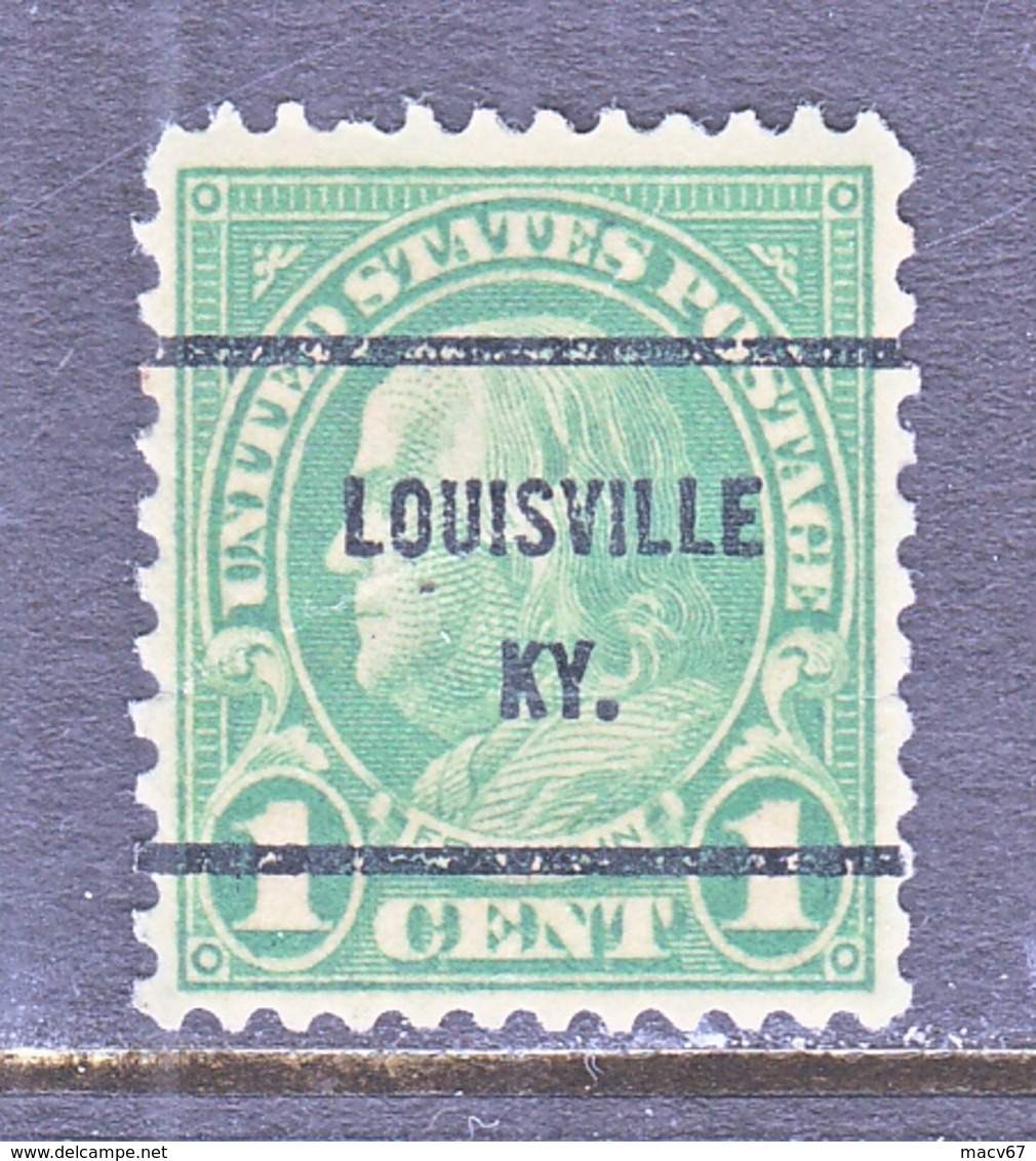 U.S. 632  Perf. 11 X 10 1/2    *  STATE  KY.  1923-26  Issue - Precancels