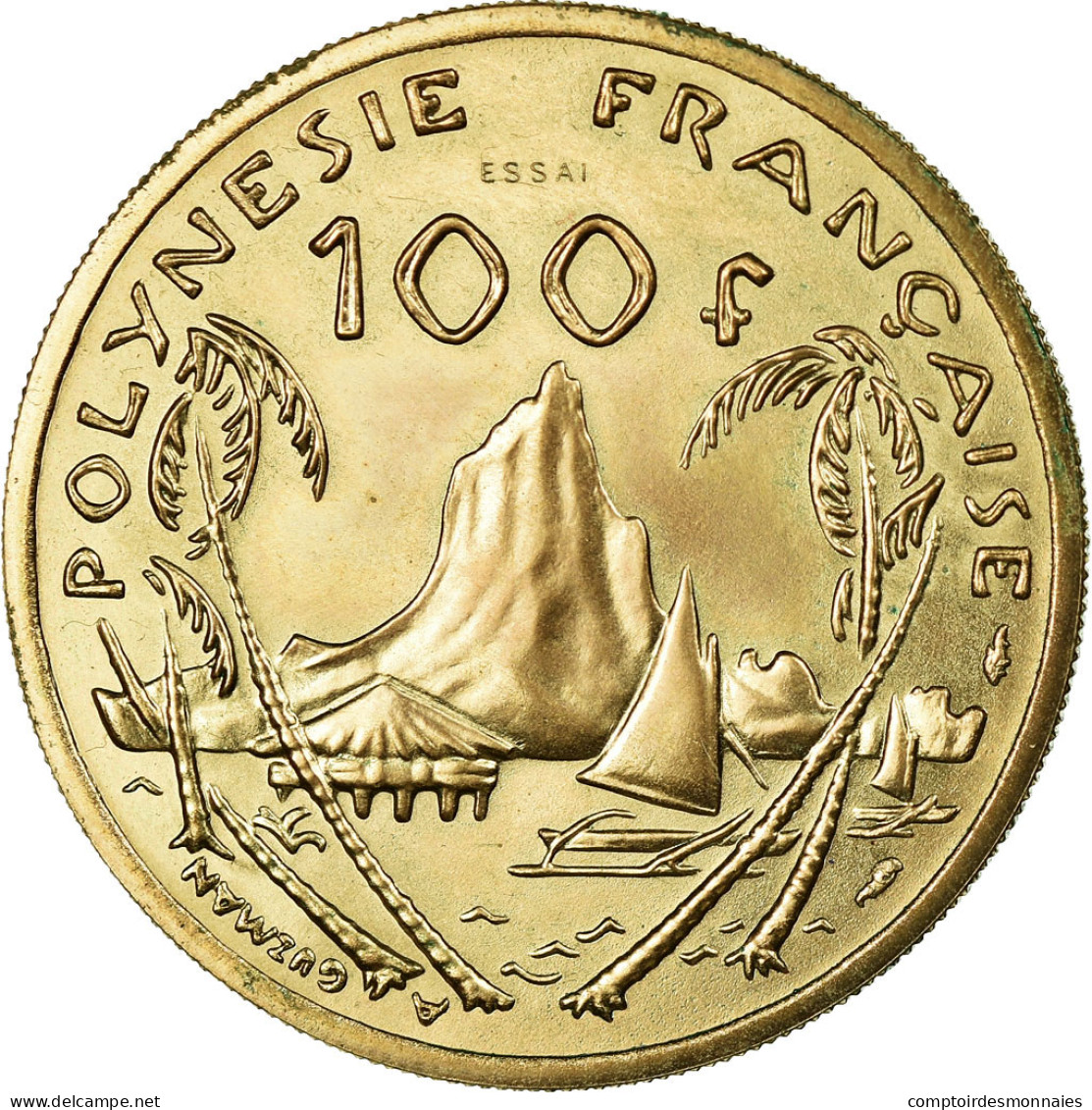 Monnaie, French Polynesia, 100 Francs, 1976, Paris, ESSAI, SUP+, Nickel-Bronze - Polynésie Française