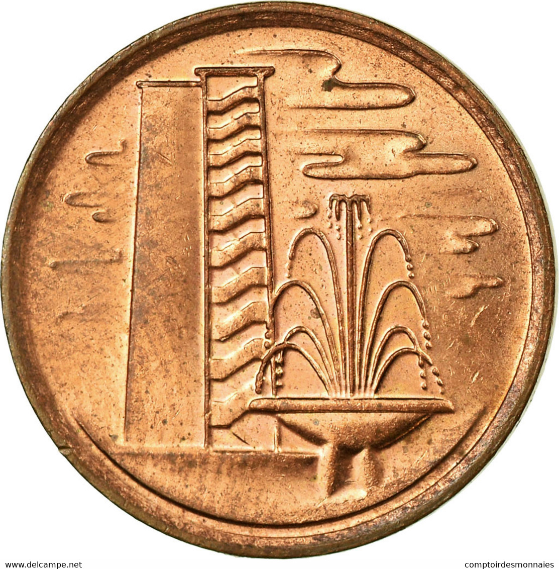 Monnaie, Singapour, Cent, 1982, TTB, Copper Clad Steel, KM:1a - Singapour