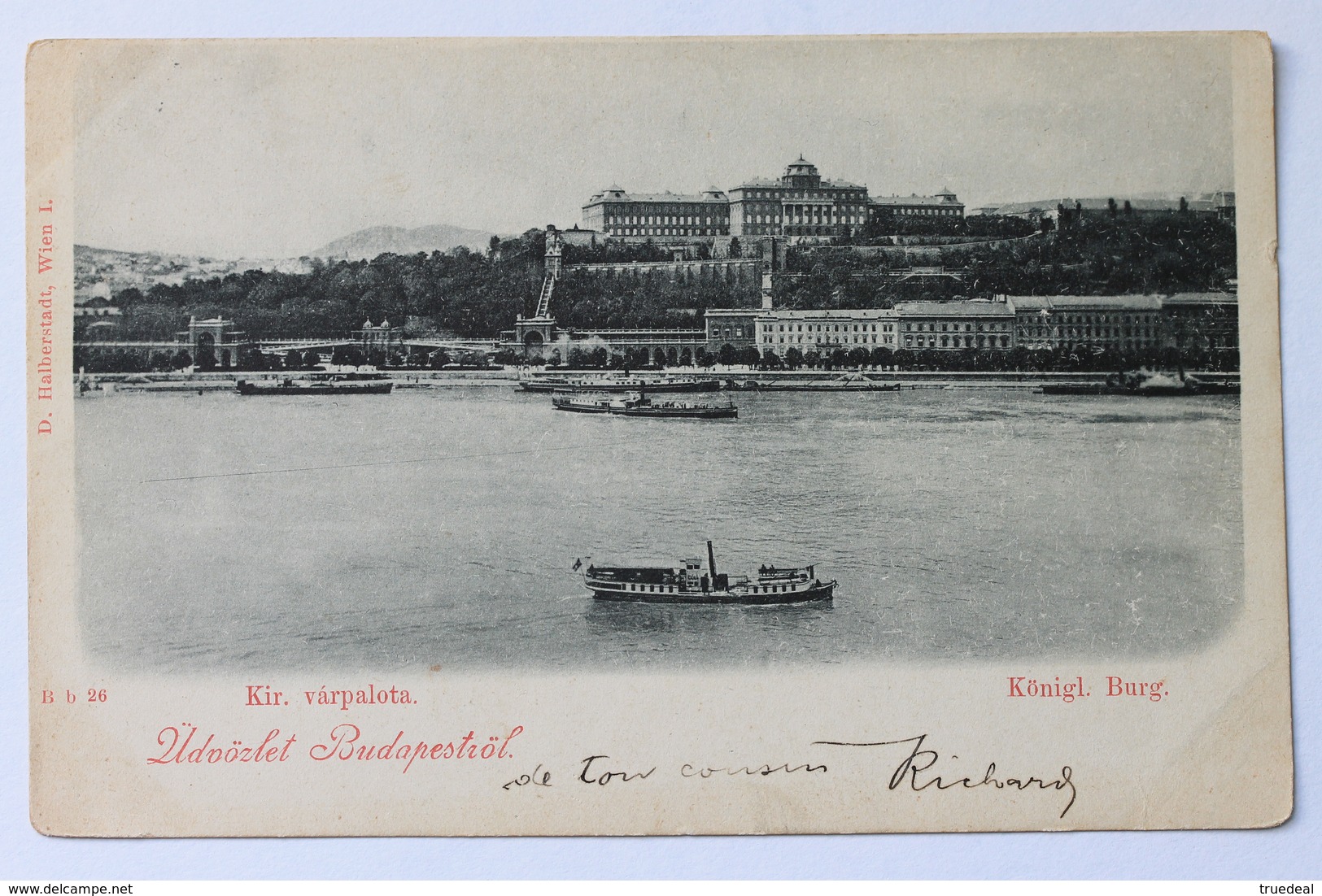 Kir. Kiralyi Varpolata, Königl. Burg, Üdvözlet Budapestről, Budapest, Magyarország Hungary, 1898 - Hungary