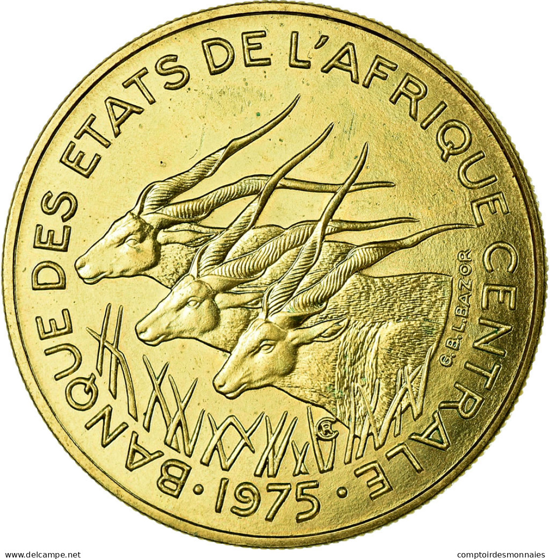 Monnaie, États De L'Afrique Centrale, 25 Francs, 1975, Paris, ESSAI, SUP+ - Kameroen