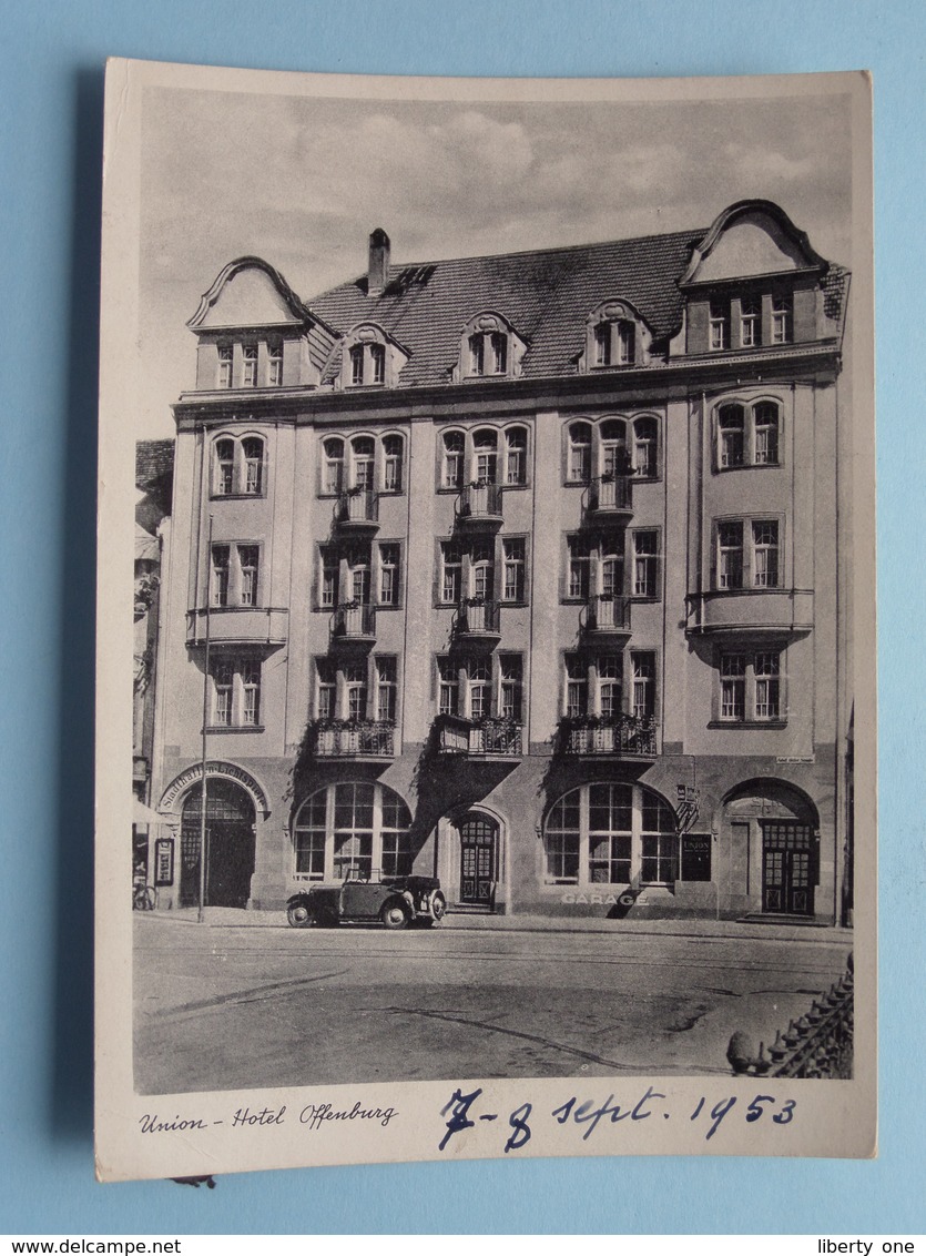 UNION Hotel ( Kurt Ebner ) Anno 1953 ( Voir / Zie Photo ) ! - Offenburg