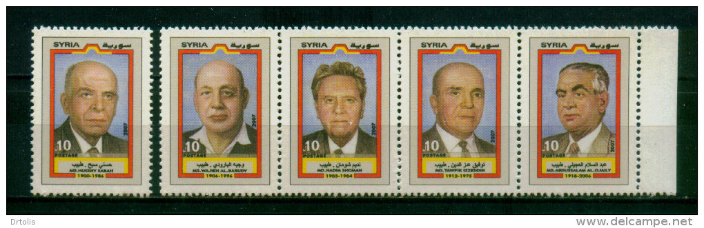 SYRIA / 2007 / PHYSICIANS  / MEDICINE / MNH / VF - Syrië