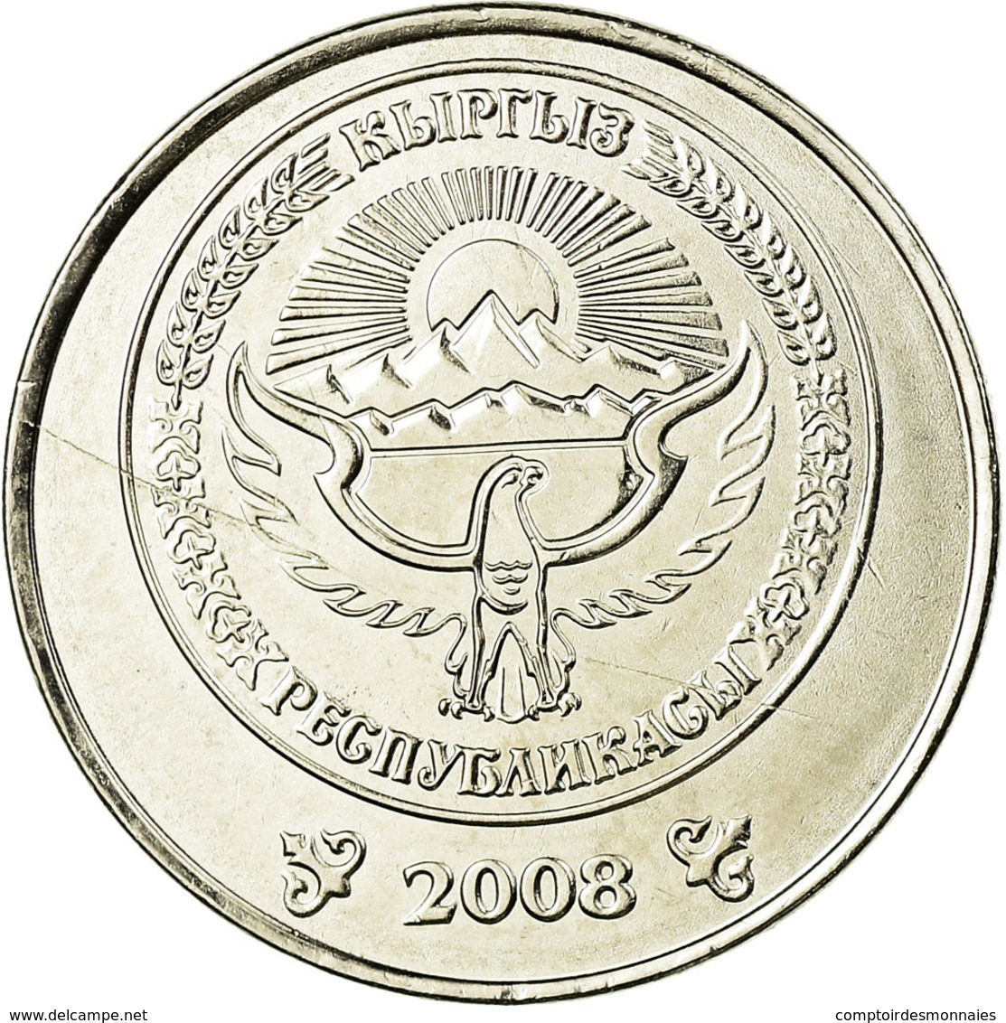 Monnaie, KYRGYZSTAN, Som, 2008, Paris, SPL, Nickel Plated Steel, KM:14 - Kirghizistan