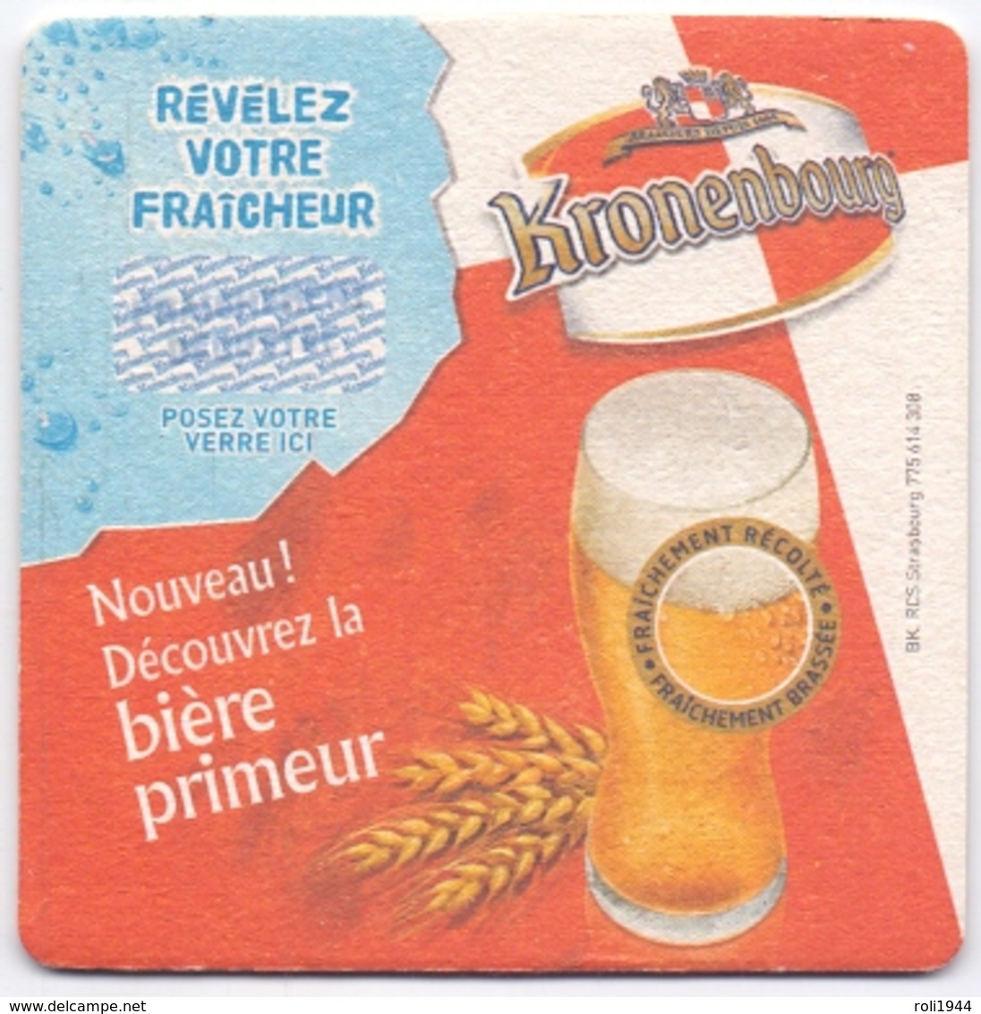 #D235-087 Viltje Kronenbourg - Beer Mats