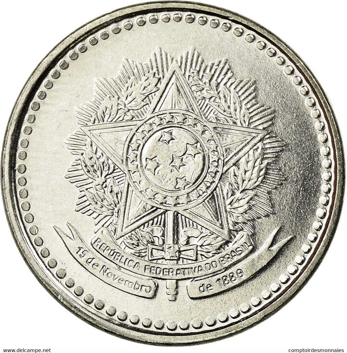 Monnaie, Brésil, 50 Centavos, 1988, SPL, Stainless Steel, KM:604 - Brésil