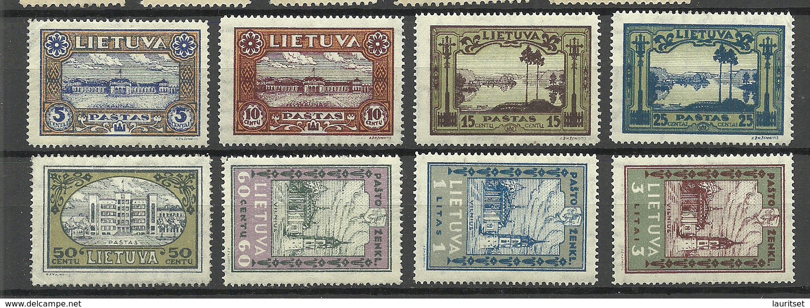 LITAUEN Lithuania 1932 Michel 316 - 323 A * - Lithuania