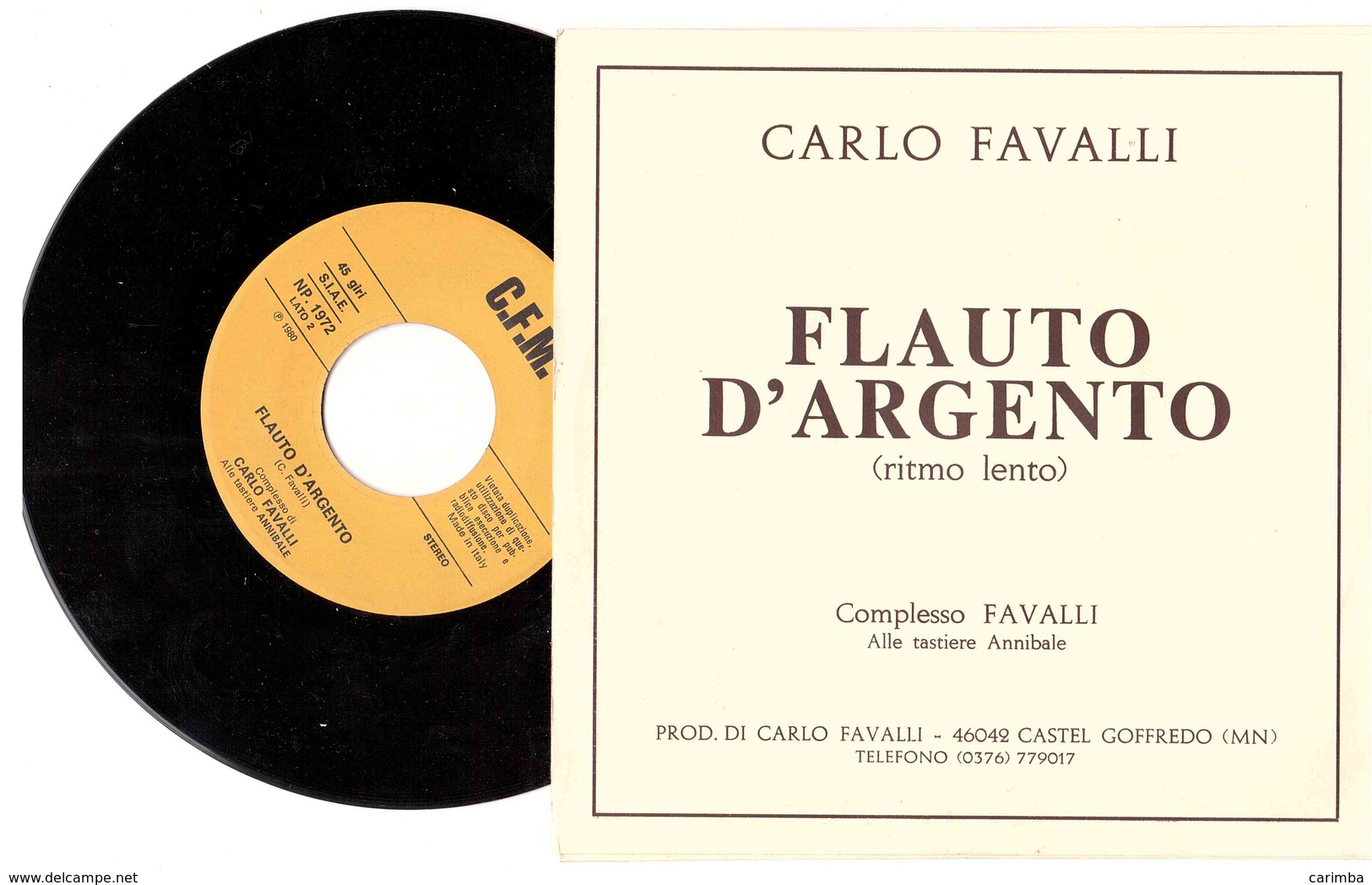 CARLO FAVALLI FLAUTO D'ARGENTO IMMAGINI SONORE - Disco, Pop