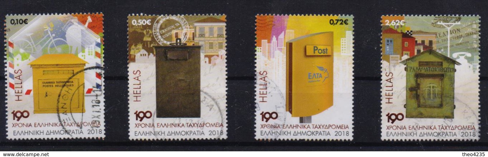 GREECE STAMPS  2018/ANNIVERSARY OF 190 YEARS ELTA -9/10/18-USED-complete Set - Usati