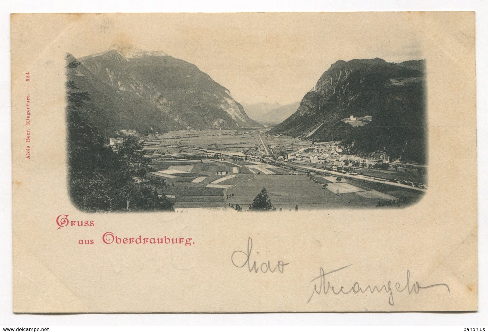 OBER DRAUBURG AUSTRIA, Year 1898 - Oberdrauburg