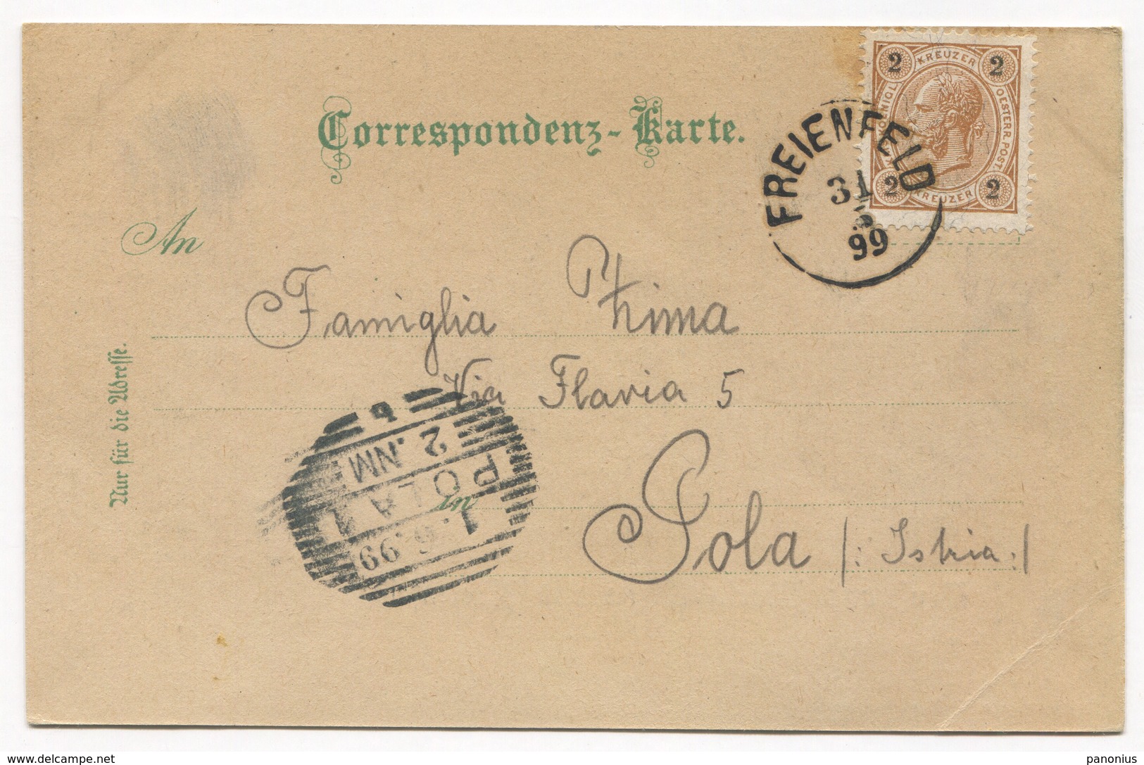 MARIA TRENS FREIENFELD - ITALY, Year 1899 - Bolzano (Bozen)