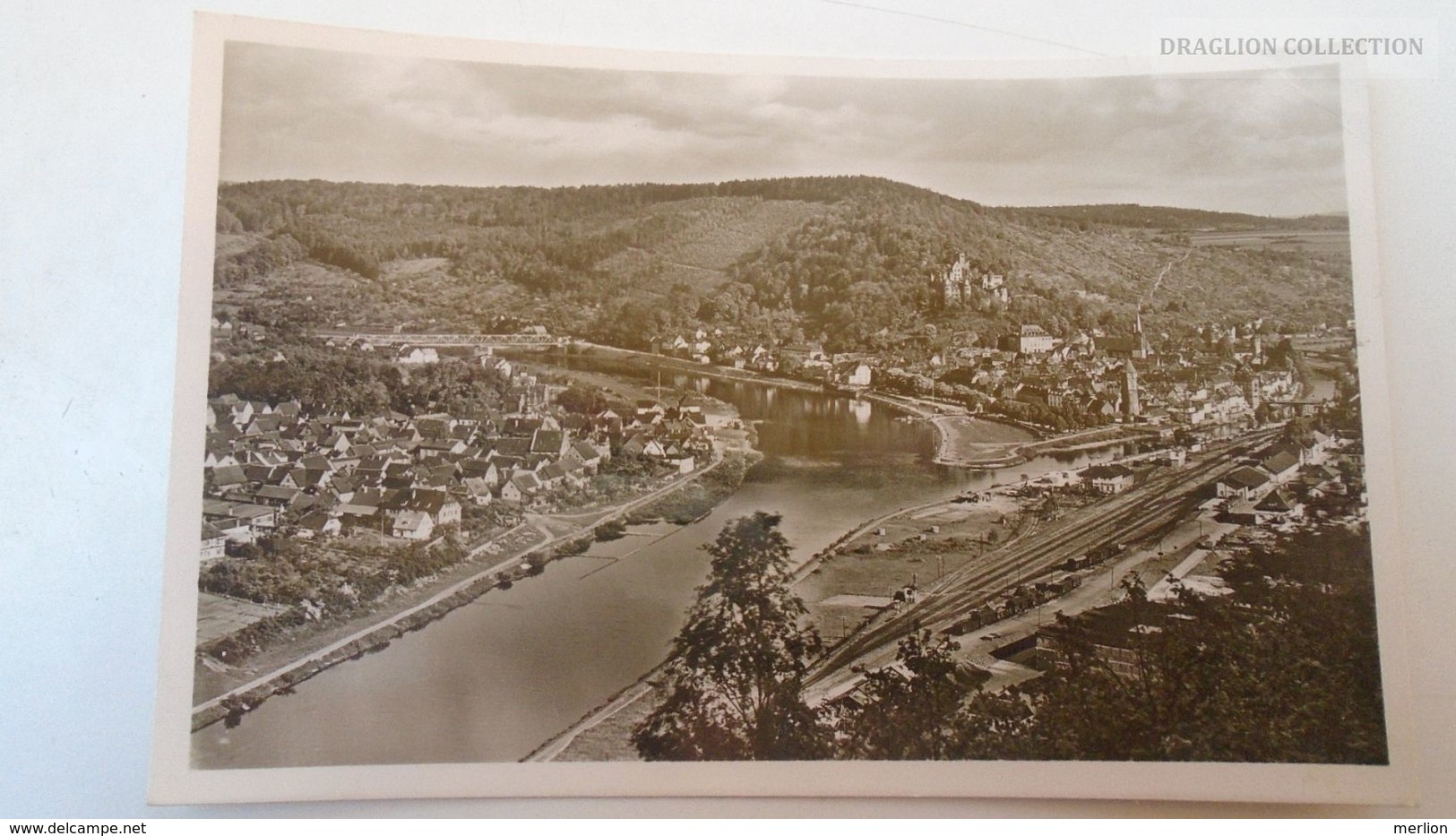 D166983 AK - Wertheim Blick Auf Stadt Taubermündung Und Bahnhof  PU 1953 - Wertheim