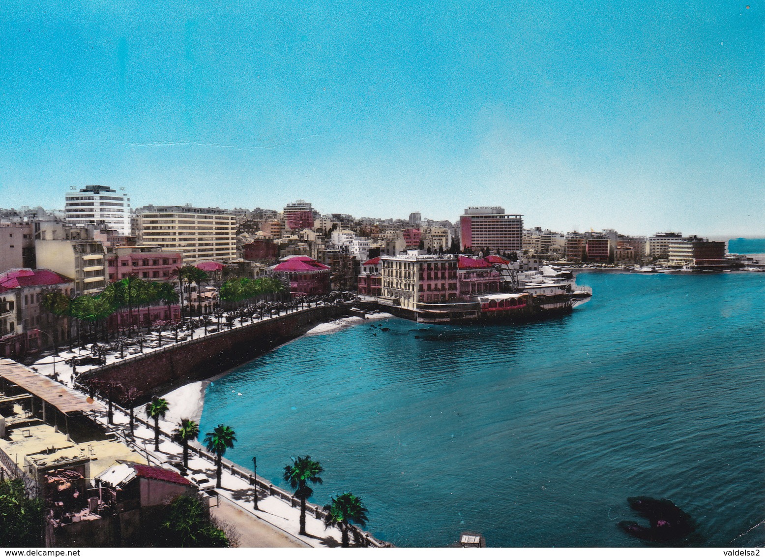 BEIRUT / BEYROUTH - LIBANO / LIBAN / LEBANON - BAY OF ST. GEORGE & AVENUE DES FRANCAIS - 1962 - Libano