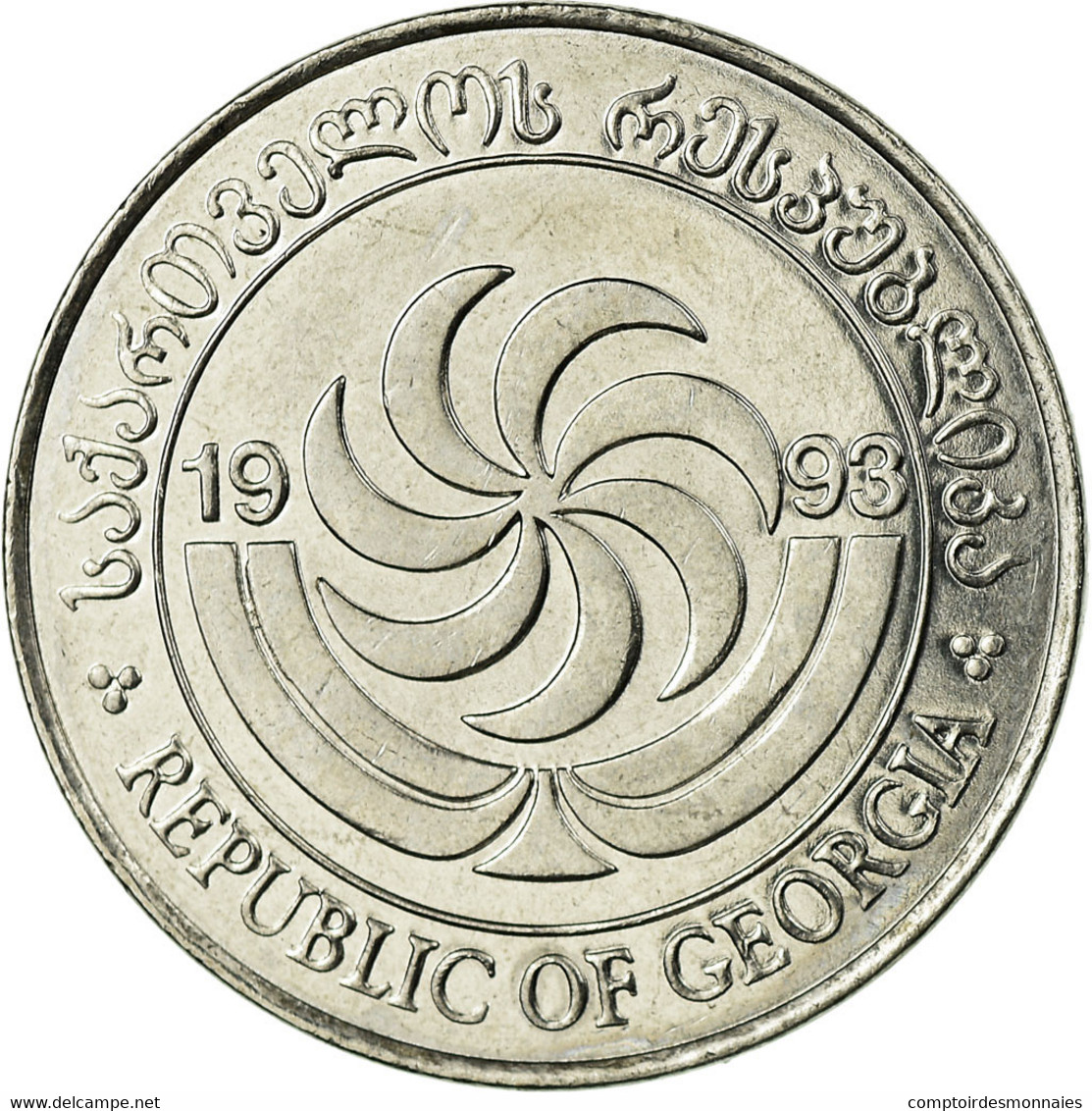 Monnaie, Géorgie, 20 Thetri, 1993, SPL, Stainless Steel, KM:80 - Géorgie