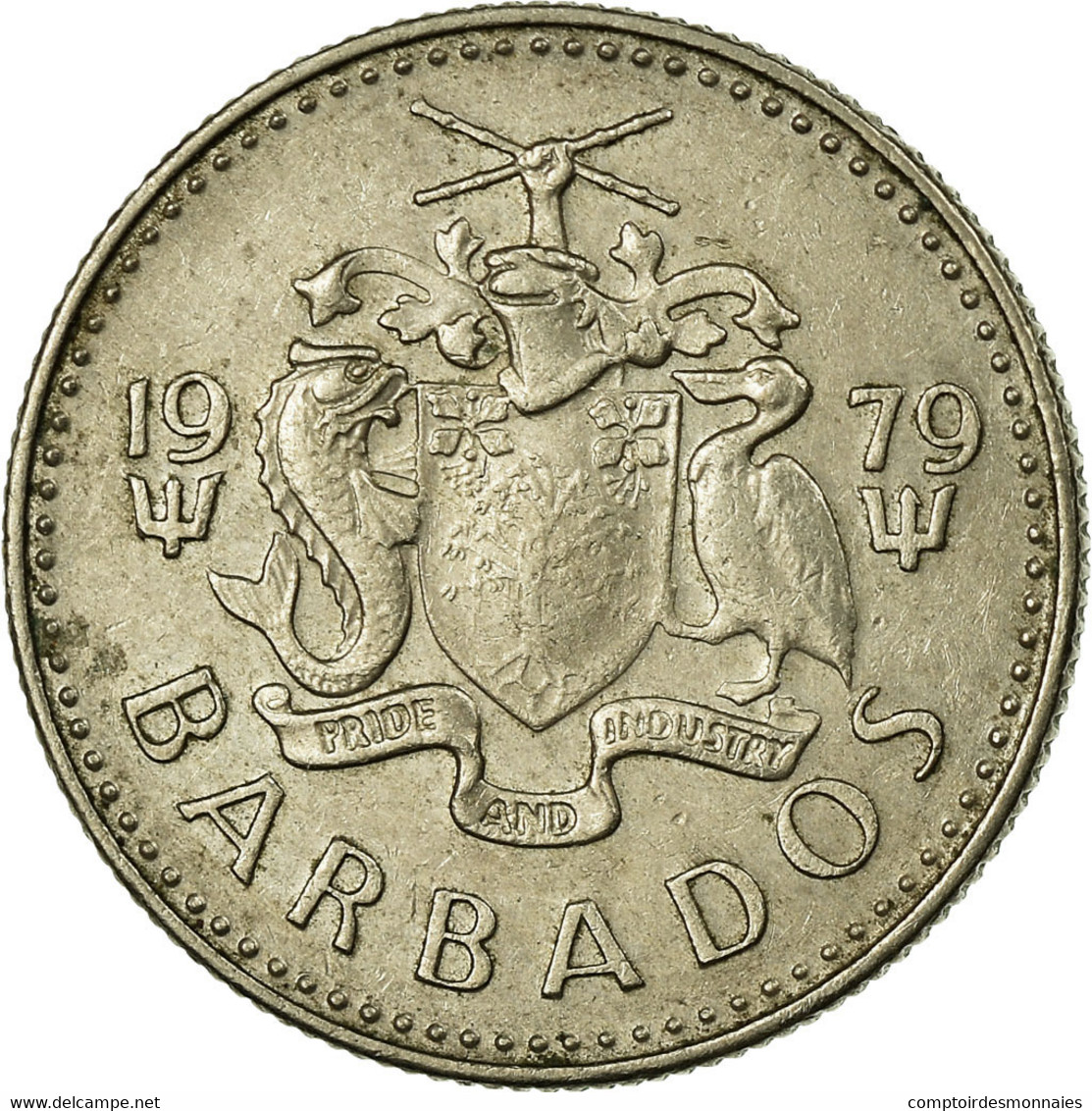 Monnaie, Barbados, 10 Cents, 1979, Franklin Mint, TTB, Copper-nickel, KM:12 - Barbades