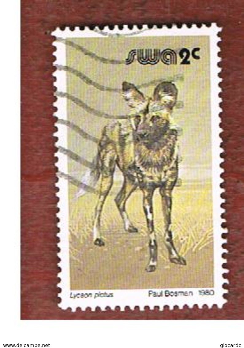 AFRICA SUD OVEST ( SWA -  SOUTH WEST AFRICA) -  SG 350 -  1980 ANIMALS: AFRICAN WILD DOG   - USED ° - Africa Del Sud-Ovest (1923-1990)