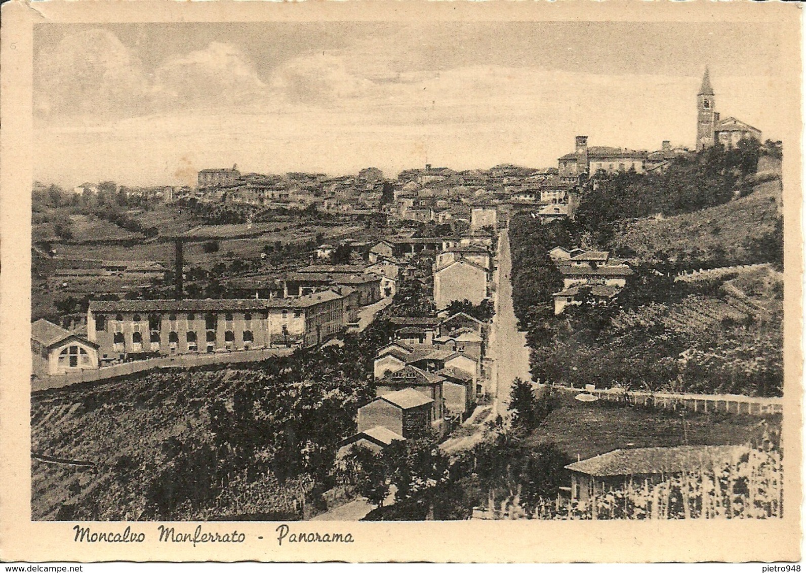 Moncalvo Monferrato (Alessandria) Scorcio Panoramico, Partial View, Vue - Alessandria