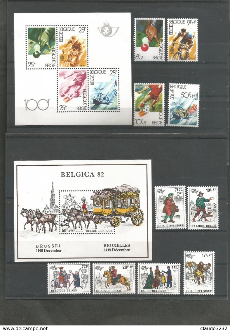 1.Belgique : Timbres Neufs** - Collections