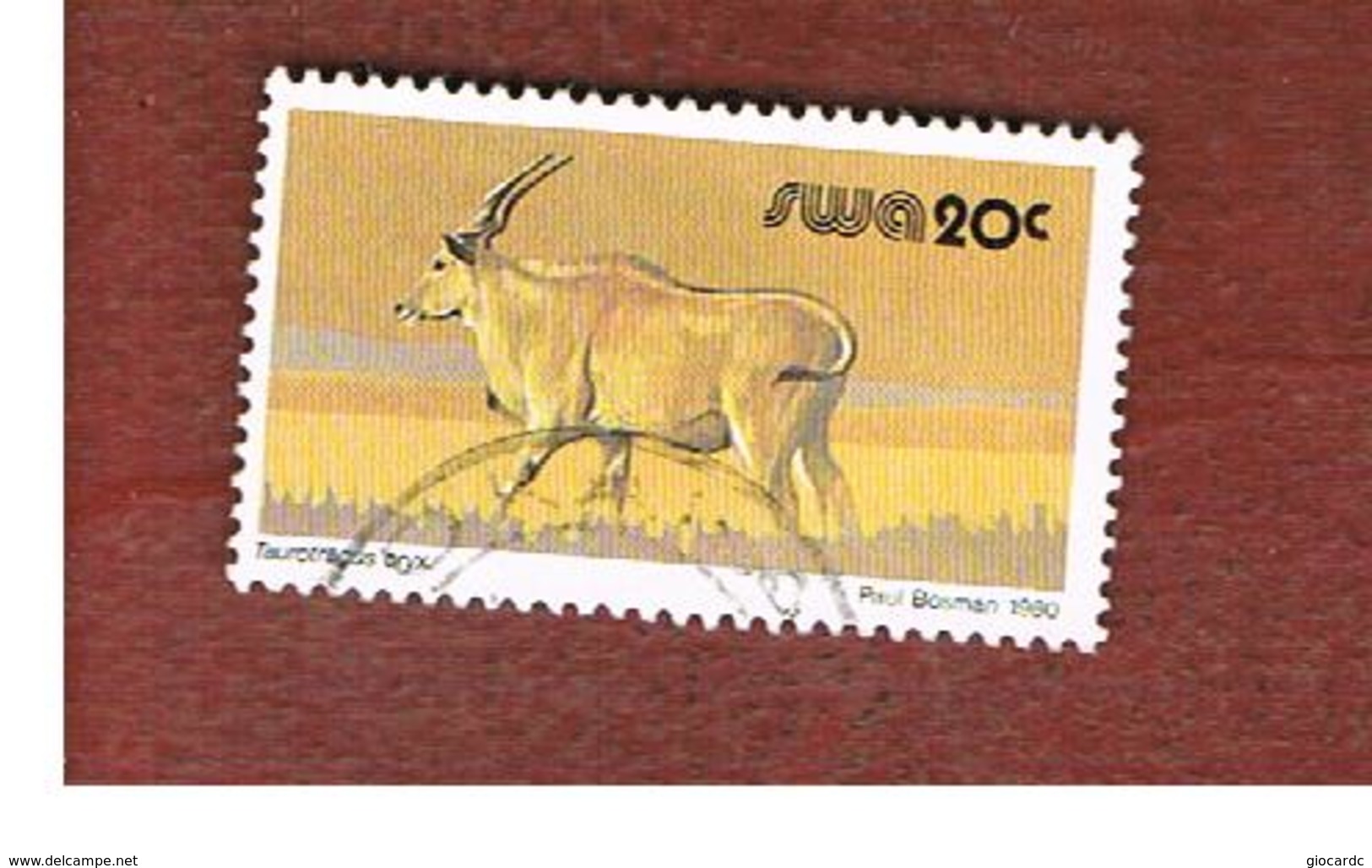 AFRICA SUD OVEST (SWA - SOUTH WEST AFRICA) -  SG 360 -  1980 ANIMALS: COMMON ELAND   - USED ° - Africa Del Sud-Ovest (1923-1990)