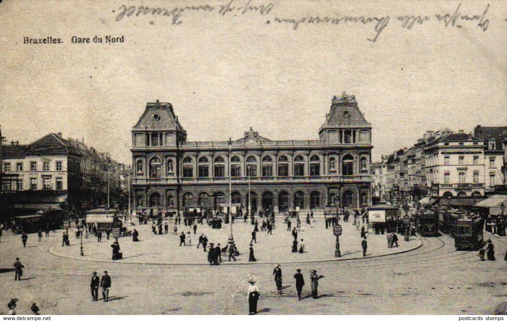 Belgien, Brüssel, Bruxelles, Gare Du Nord, Bahnhof, Feldpost 1914 - Monumenti, Edifici