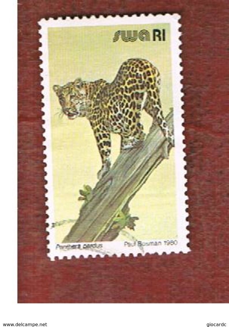 AFRICA SUD OVEST (SWA - SOUTH WEST AFRICA) -  SG 364 -  1980 ANIMALS: LEOPARD   - USED ° - Africa Del Sud-Ovest (1923-1990)
