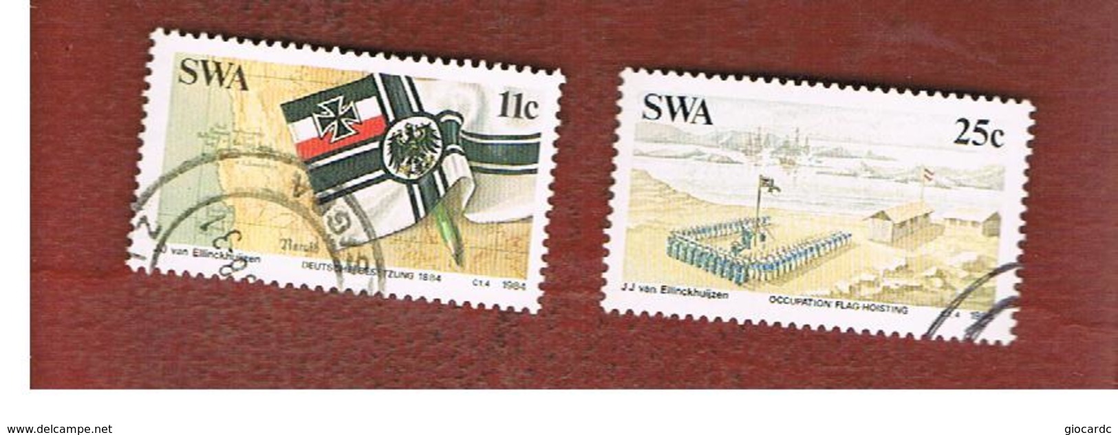 AFRICA SUD OVEST (SWA - SOUTH WEST AFRICA) -  SG 431.432 -  1984 GERMAN COLONIZATION   - USED ° - Africa Del Sud-Ovest (1923-1990)