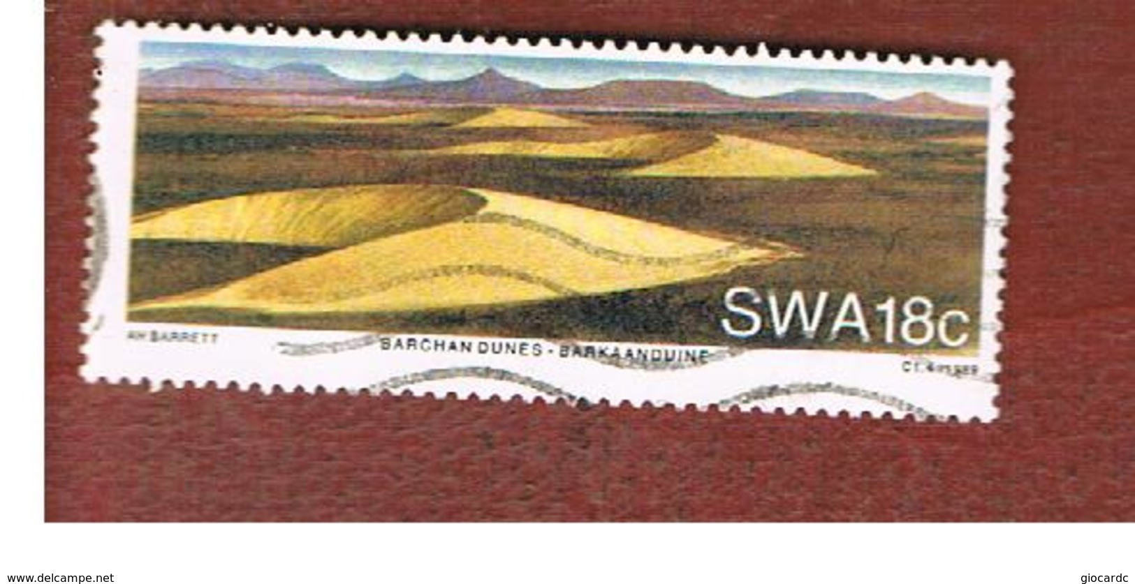 AFRICA SUD OVEST (SWA - SOUTH WEST AFRICA) -  SG 511 -  1989   NAMIB  DESERT SAND DUNES   - USED ° - Africa Del Sud-Ovest (1923-1990)