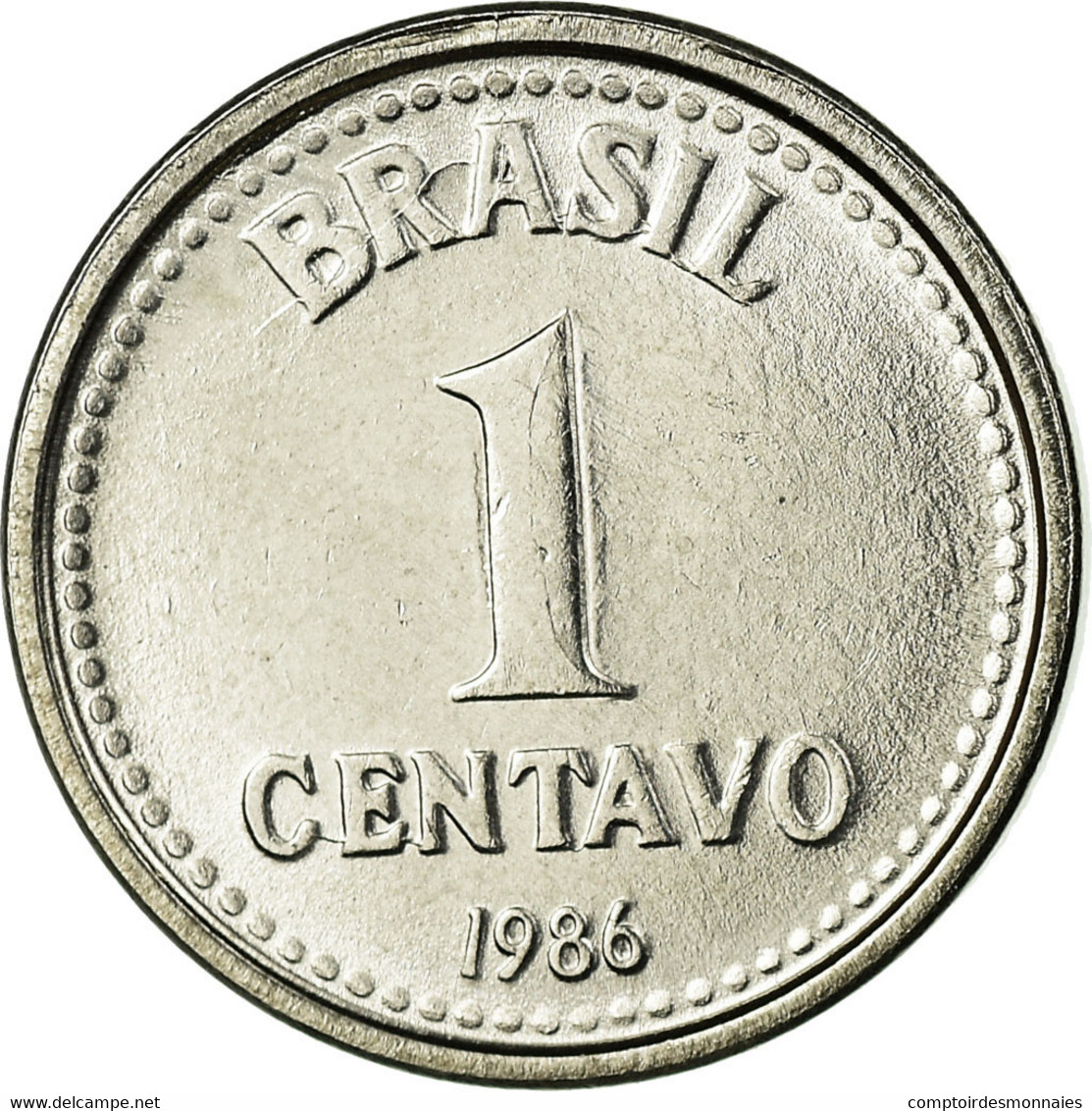 Monnaie, Brésil, Centavo, 1986, SPL, Stainless Steel, KM:600 - Brésil