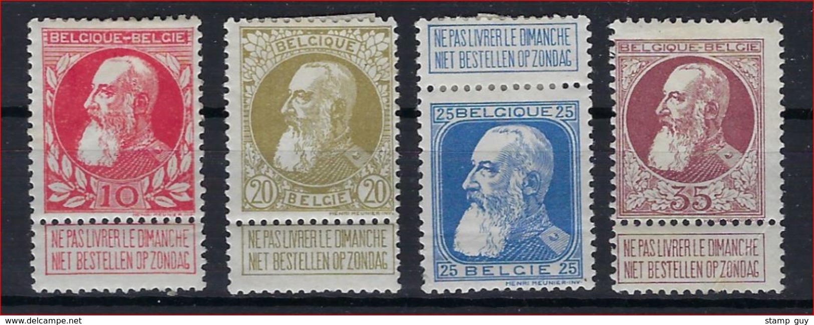 Lotje Grove Baard MH * Nrs. 74 , 75 , 76 En 77 ; Staat  Zie Scan ! Inzet Aan 7,5 €  ! - 1905 Thick Beard