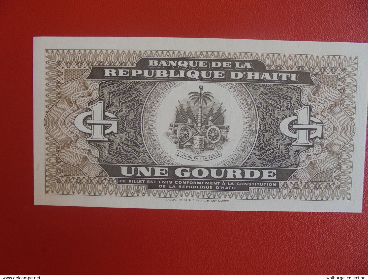 HAITI 1 GOURDE 1992 PEU CIRCULER (B.6) - Haïti