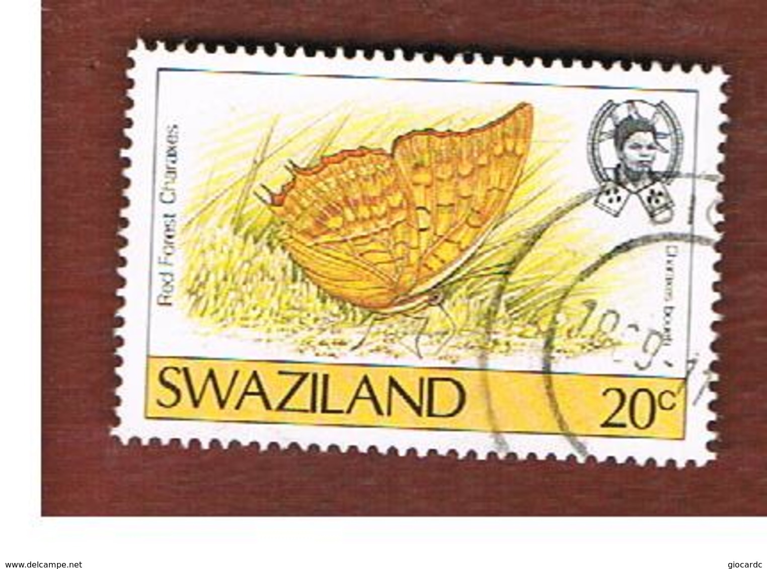 SWAZILAND     -  SG 518 -   1987 BUTTERFLIES: CHARAXES BUETI   -   USED ° - Swaziland (1968-...)