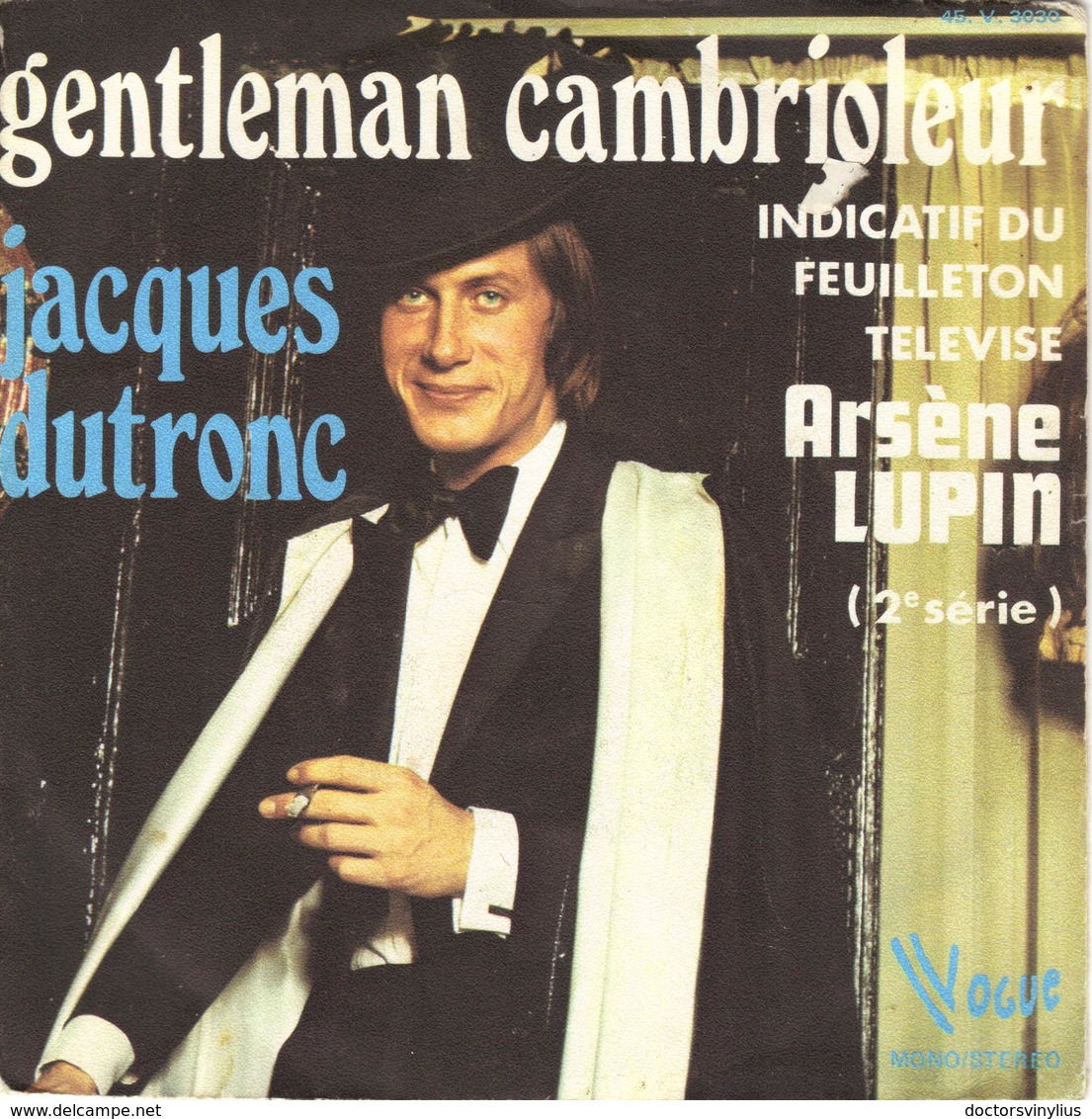 JACQUES DUTRONC "GENTLEMAN CAMBRIOLEUR - ARSENE LUPIN" DISQUE VINYL 45 TOURS - Altri - Francese