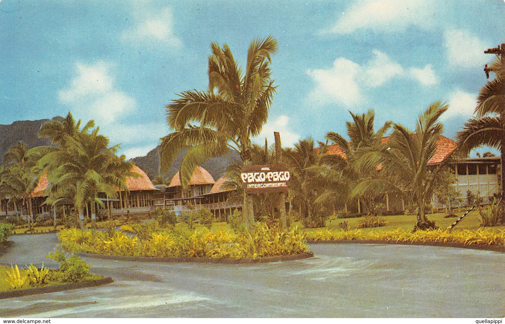 09503 "AMERICA - SAMOA . ENTRANCE TO PAGO PAGO'S - INTERCONTINENTAL HOTEL"  CART  SPED 1969 - Altri & Non Classificati