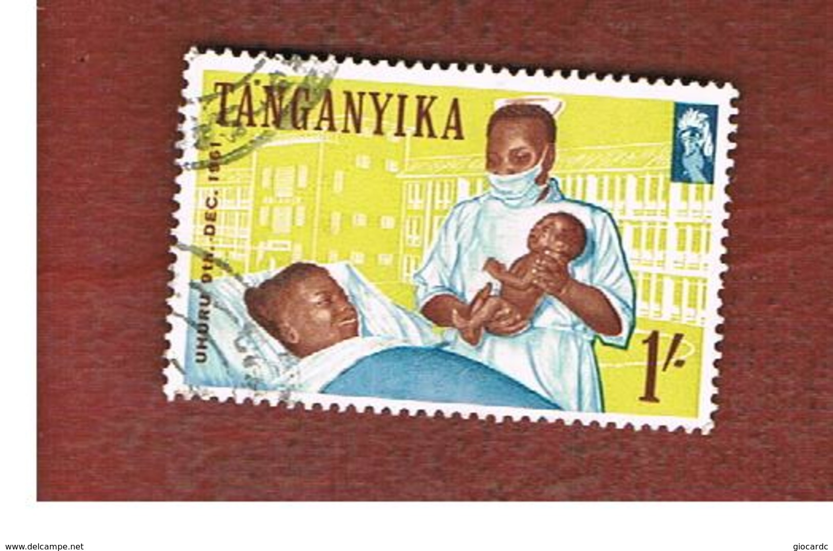 TANGANICA (TANGANYIKA)  -  SG 114 -   1961  INDEPENDENCE DAY: NURSE    -   USED ° - Africa (Other)