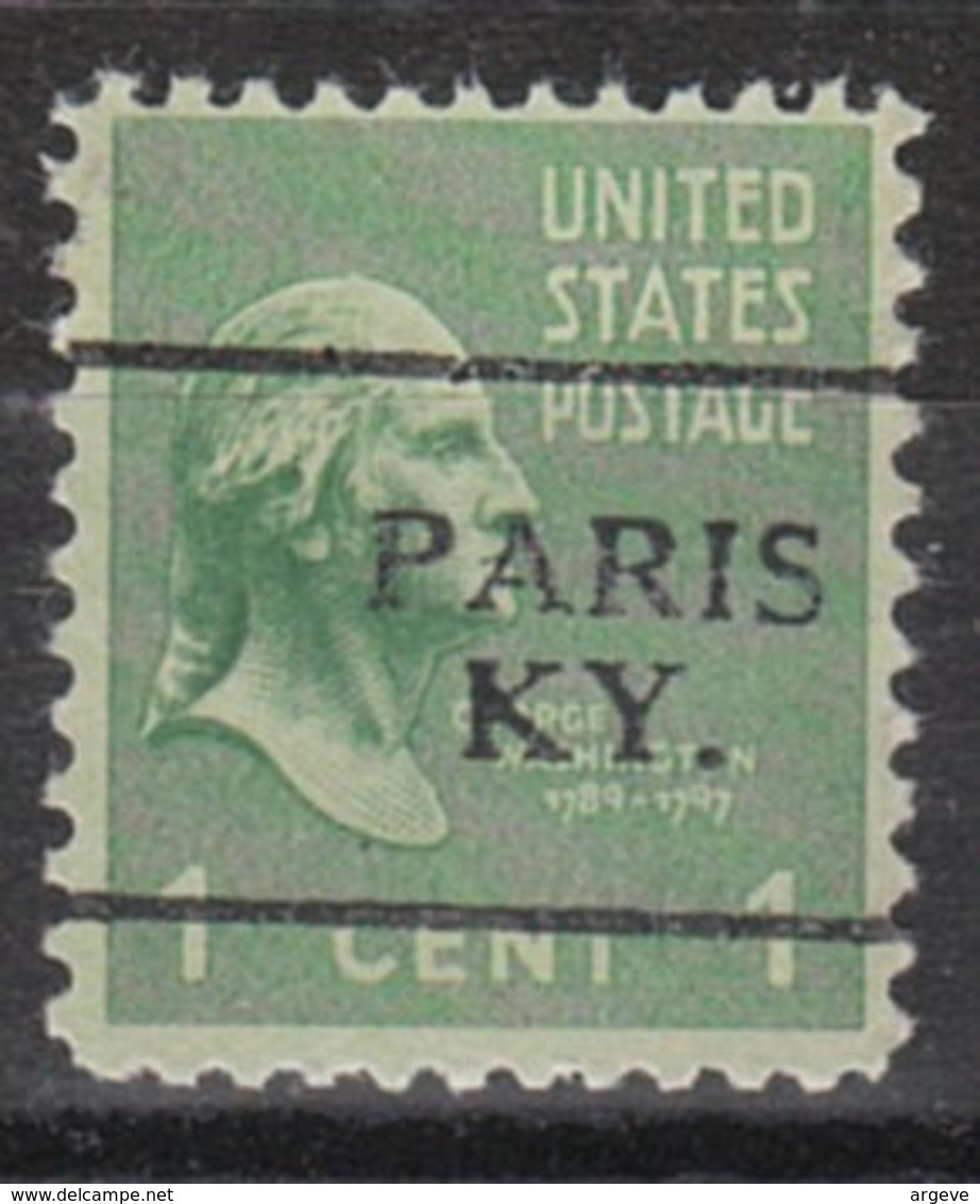 USA Precancel Vorausentwertung Preo, Locals Kentucky, Paris 701 - Préoblitérés