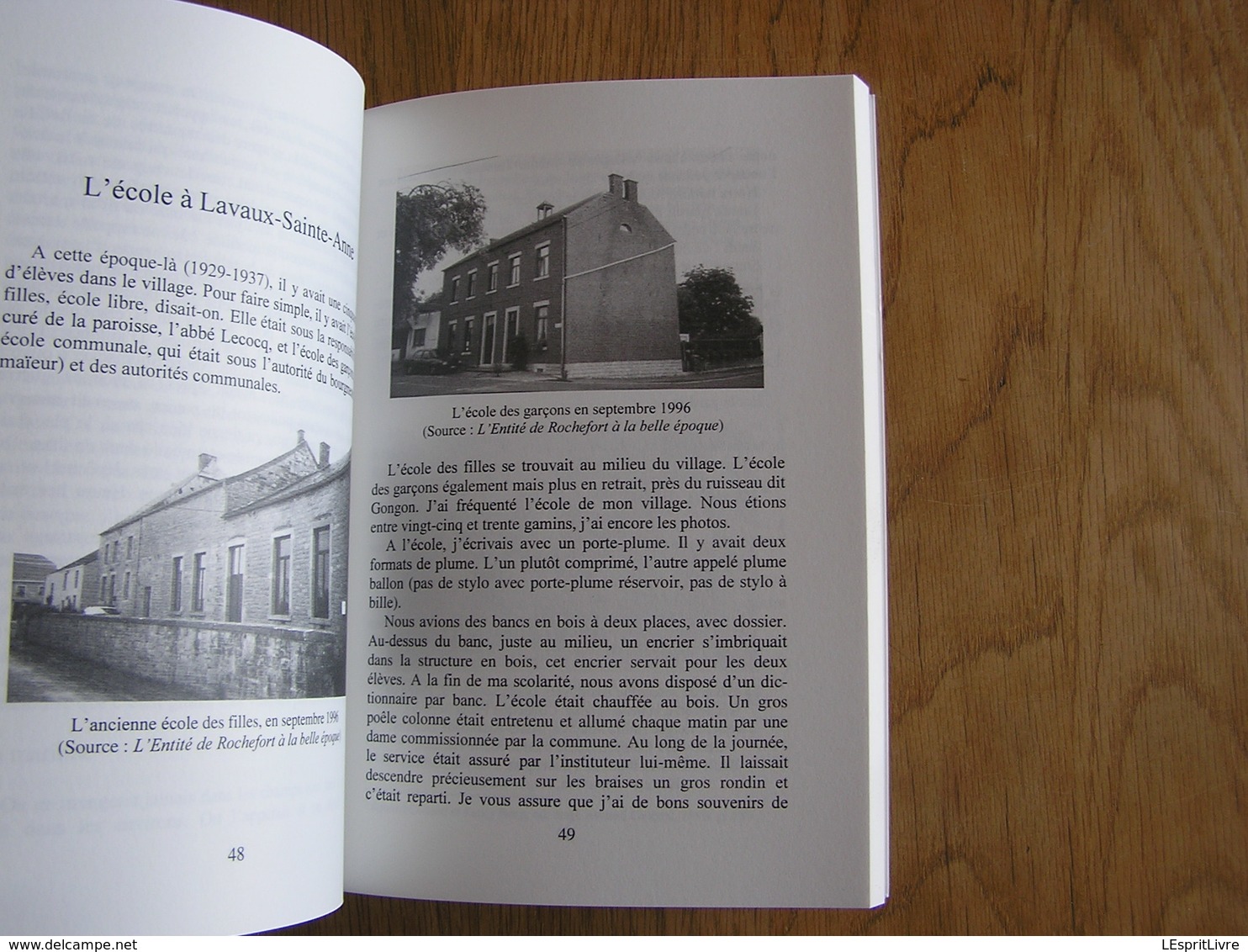 UNE ENFANCE à LAVAUX SAINTE ANNE DANS L'ENTRE DEUX GUERRES Lambilotte Régionalisme Récit Wellin Focant Métiers Ruralité