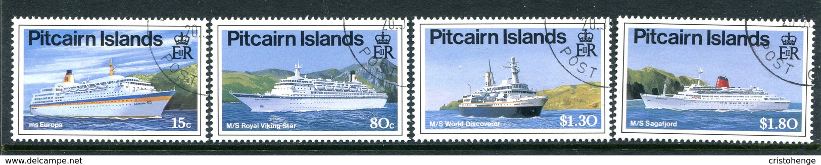 Pitcairn Islands 1991 Cruise Liners Set Used (SG 395-398) - Islas De Pitcairn