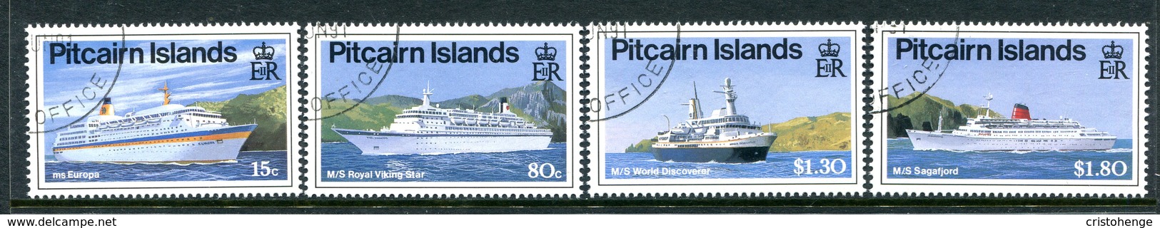 Pitcairn Islands 1991 Cruise Liners Set Used (SG 395-398) - Pitcairn Islands