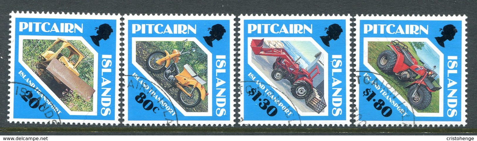 Pitcairn Islands 1991 Island Transport Set Used (SG 401-404) - Pitcairn Islands
