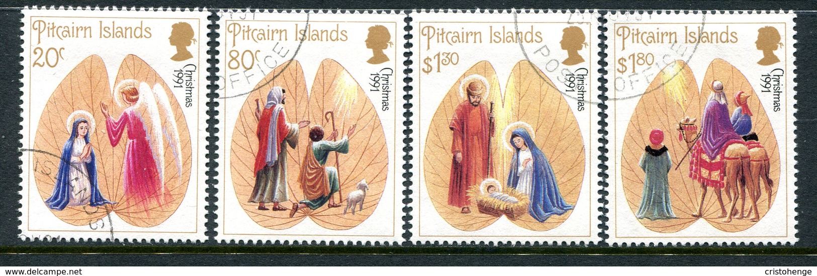 Pitcairn Islands 1991 Christmas Set Used (SG 405-408) - Pitcairn Islands