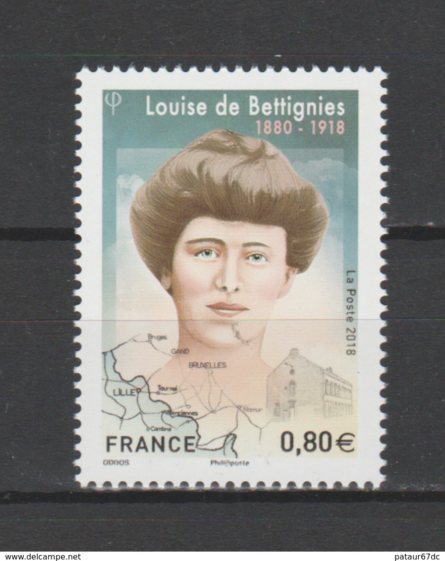 FRANCE / 2018 / Y&T N° 5266 ** : Louise De Bettignies - Gomme D'origine Intacte - Neufs