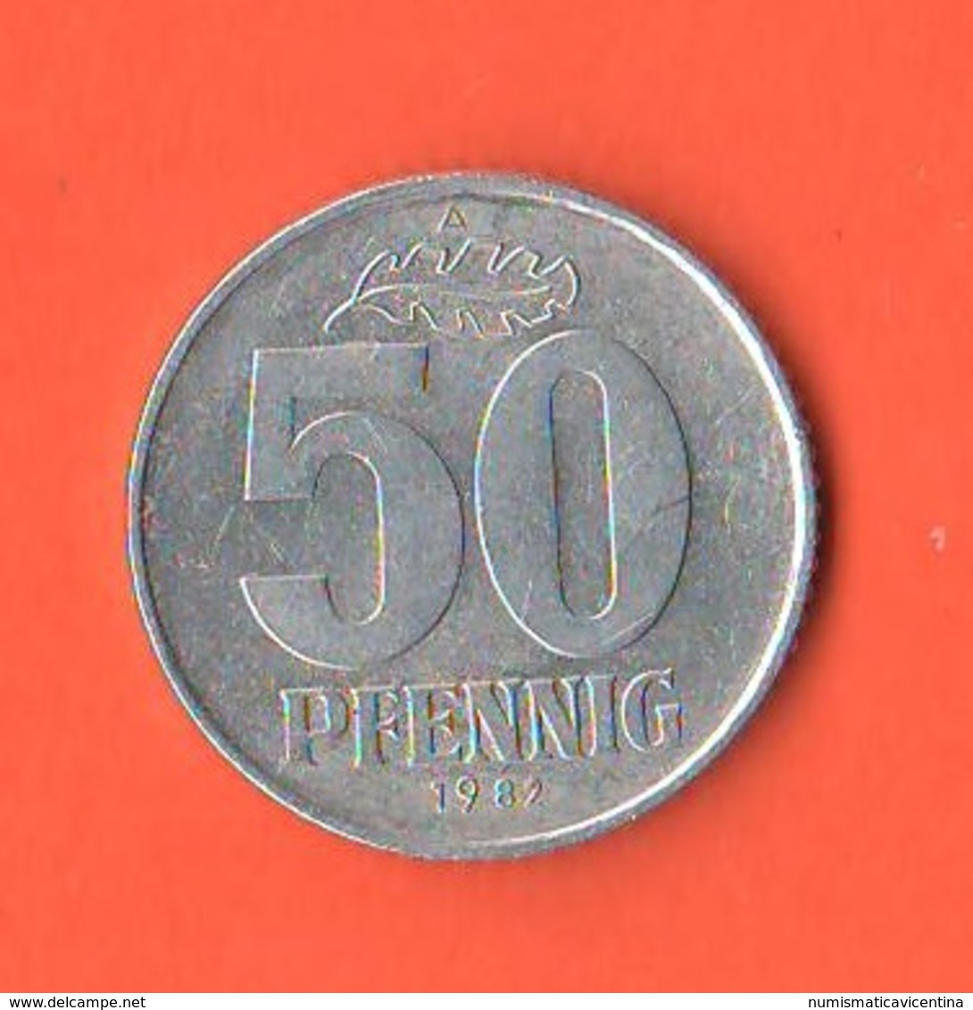 Germania Est DDR Germany Democratic Republic 50 Pfenning 1982 A - 1 Pfennig