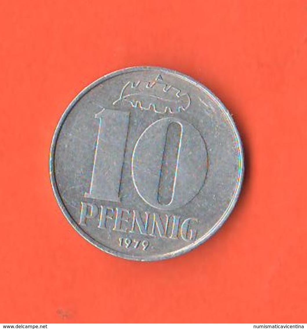 Germania Est DDR Germany Democratic Republic 10 Pfenning 1979 A - 1 Pfennig