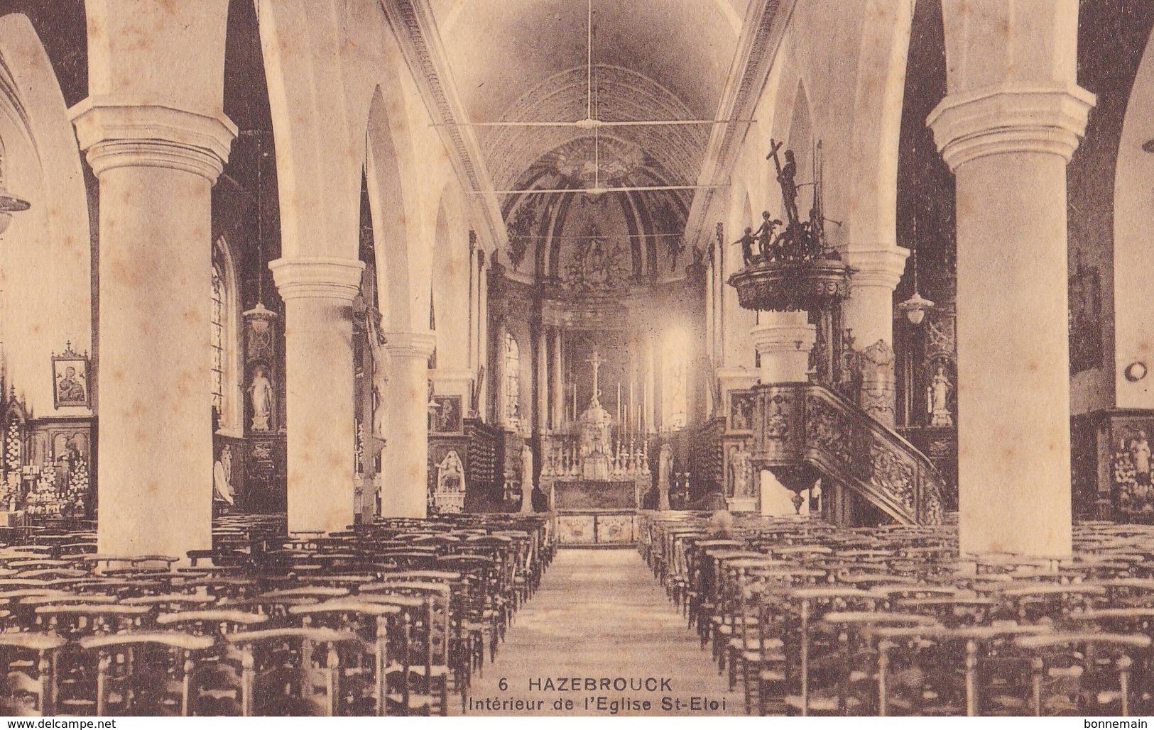 59 Hazebrouck Intérieur De L'église Saint Eloi - Hazebrouck