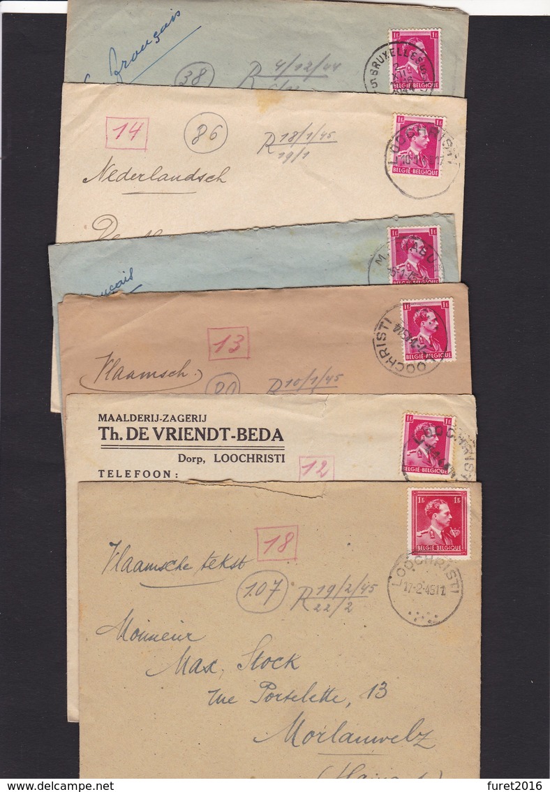 LOT De 18 Lettres ( Enveloppes ) LEOPOLD III - 1934-1935 Leopold III