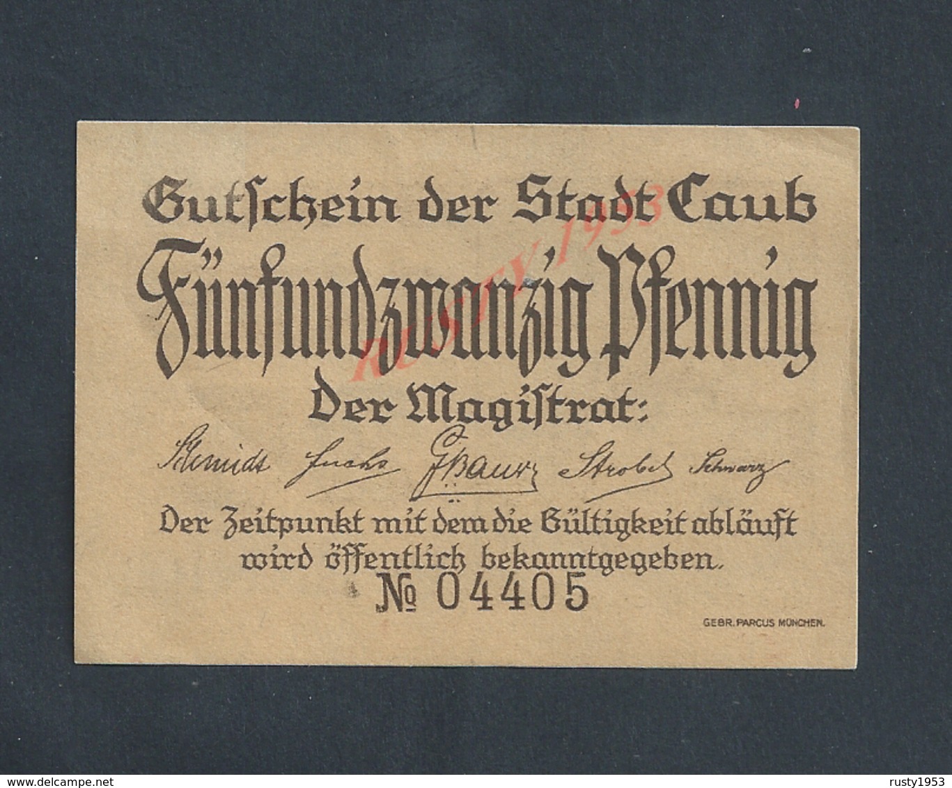 ALLEMAGNE BILLET DE BANQUE  : - Bank & Insurance