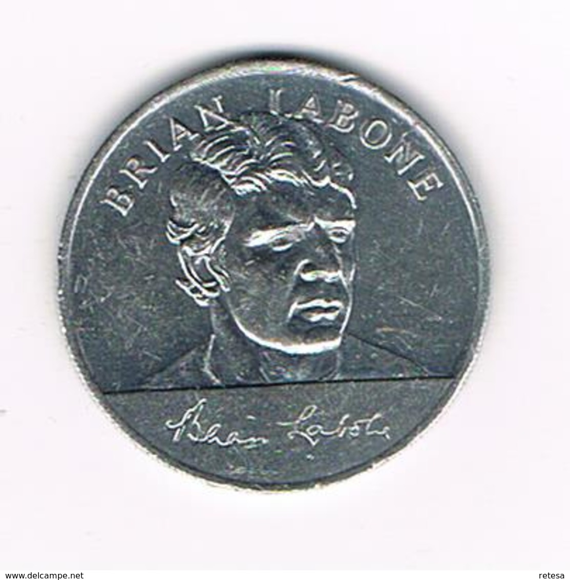 //  TOKEN  BRIAN LABONE   ENGLAND WORLD CUP  SQUAD  MEXICO  1970 ESSO - Souvenir-Medaille (elongated Coins)