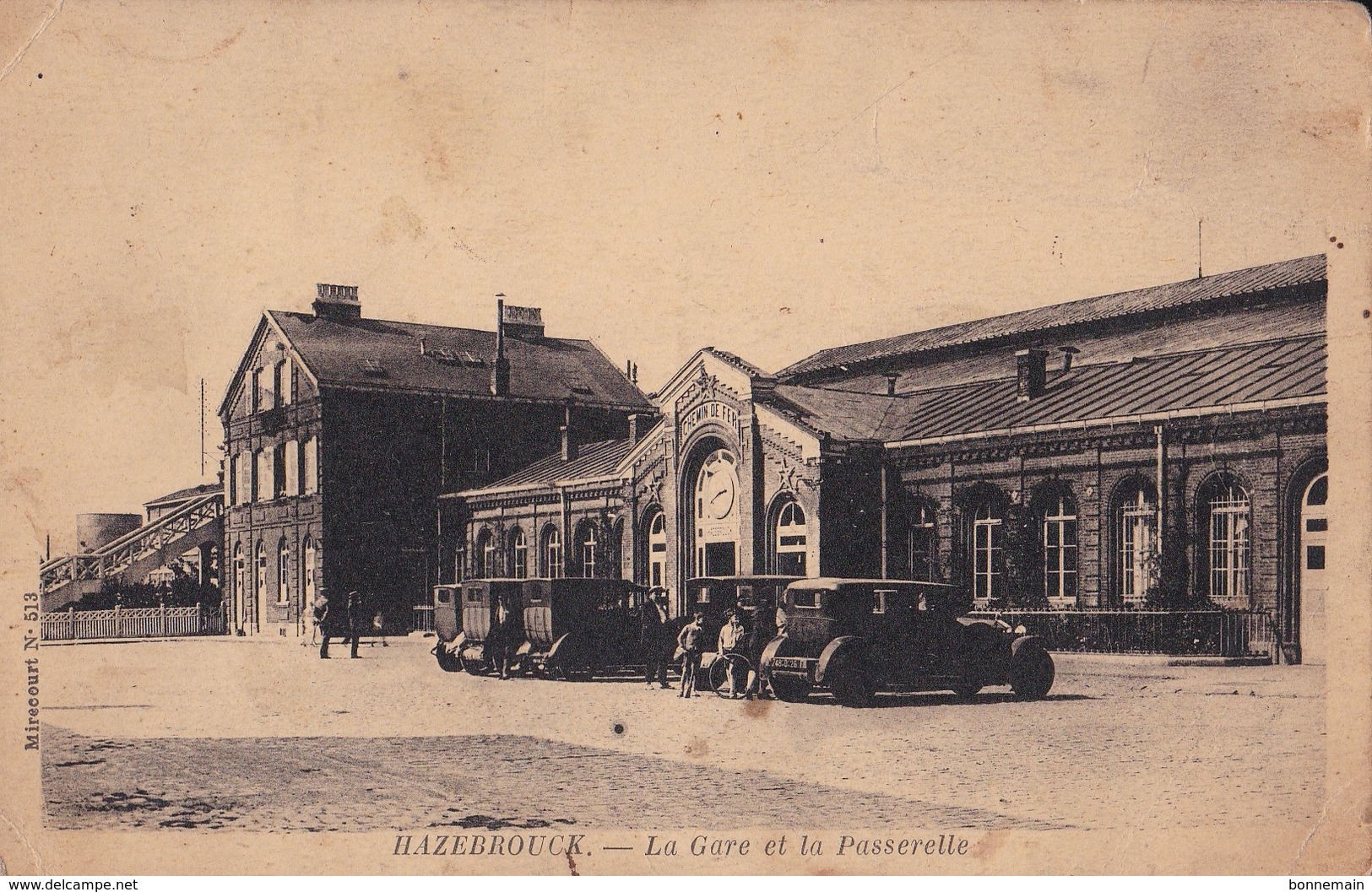 59 Hazebrouck La Gare Et La Passerelle - Hazebrouck