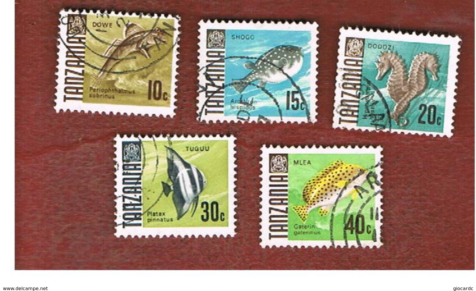 TANZANIA  -  SG 143.147 -  1967  FISHES     - USED ° - Tanzania (1964-...)