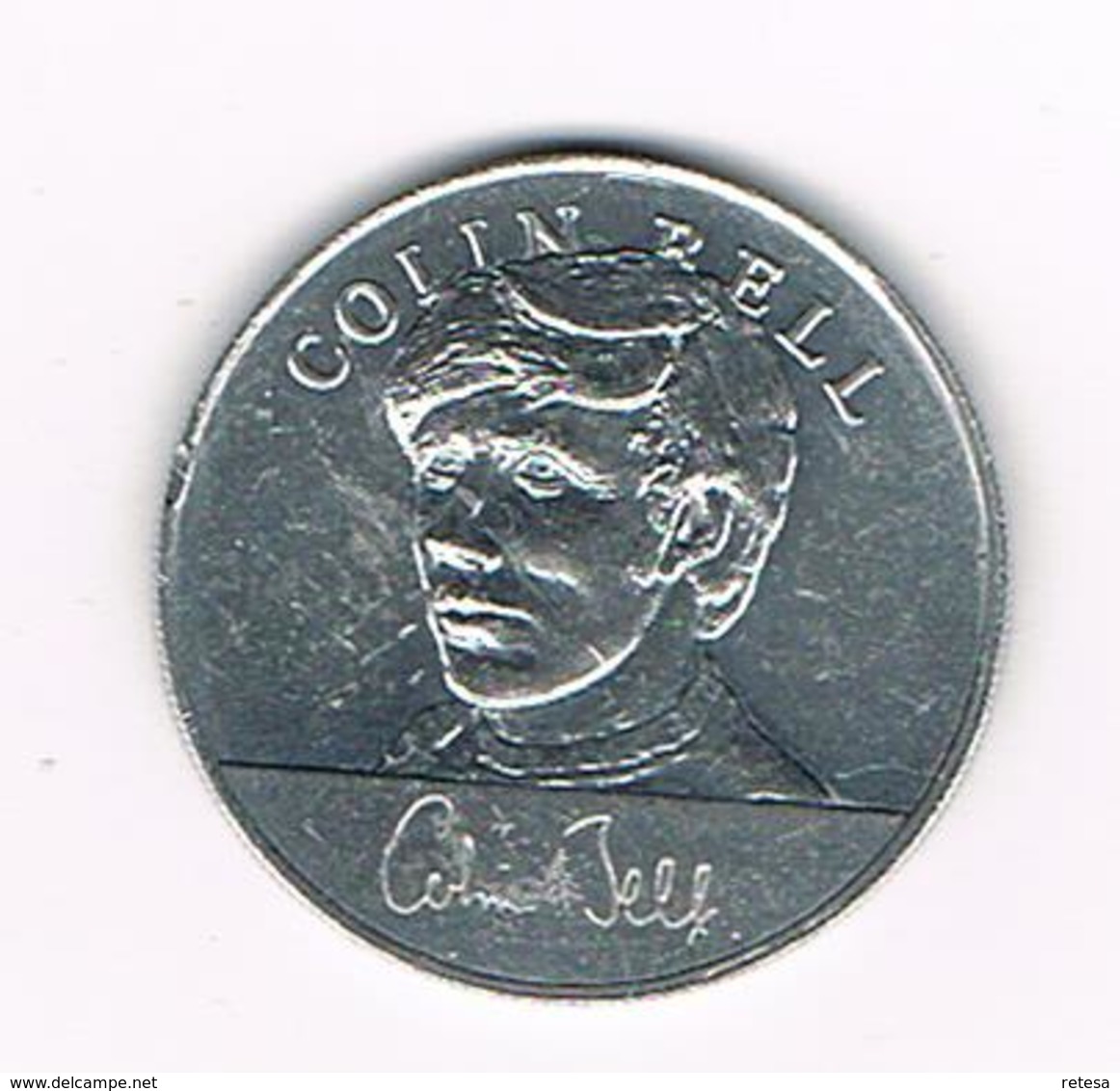 //  TOKEN  COLIN BELL  ENGLAND WORLD CUP  SQUAD  MEXICO  1970 ESSO - Elongated Coins